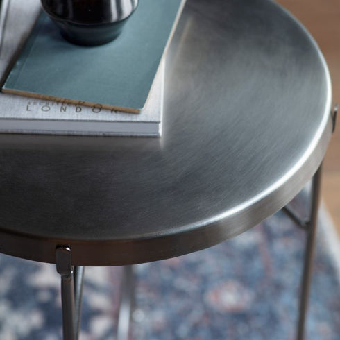 PaulaHome - Limerick Side Table Nickel